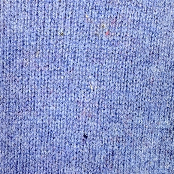 Susan Bristol Vintage Purple Tulip Wool Sweater - Picture 6 of 11